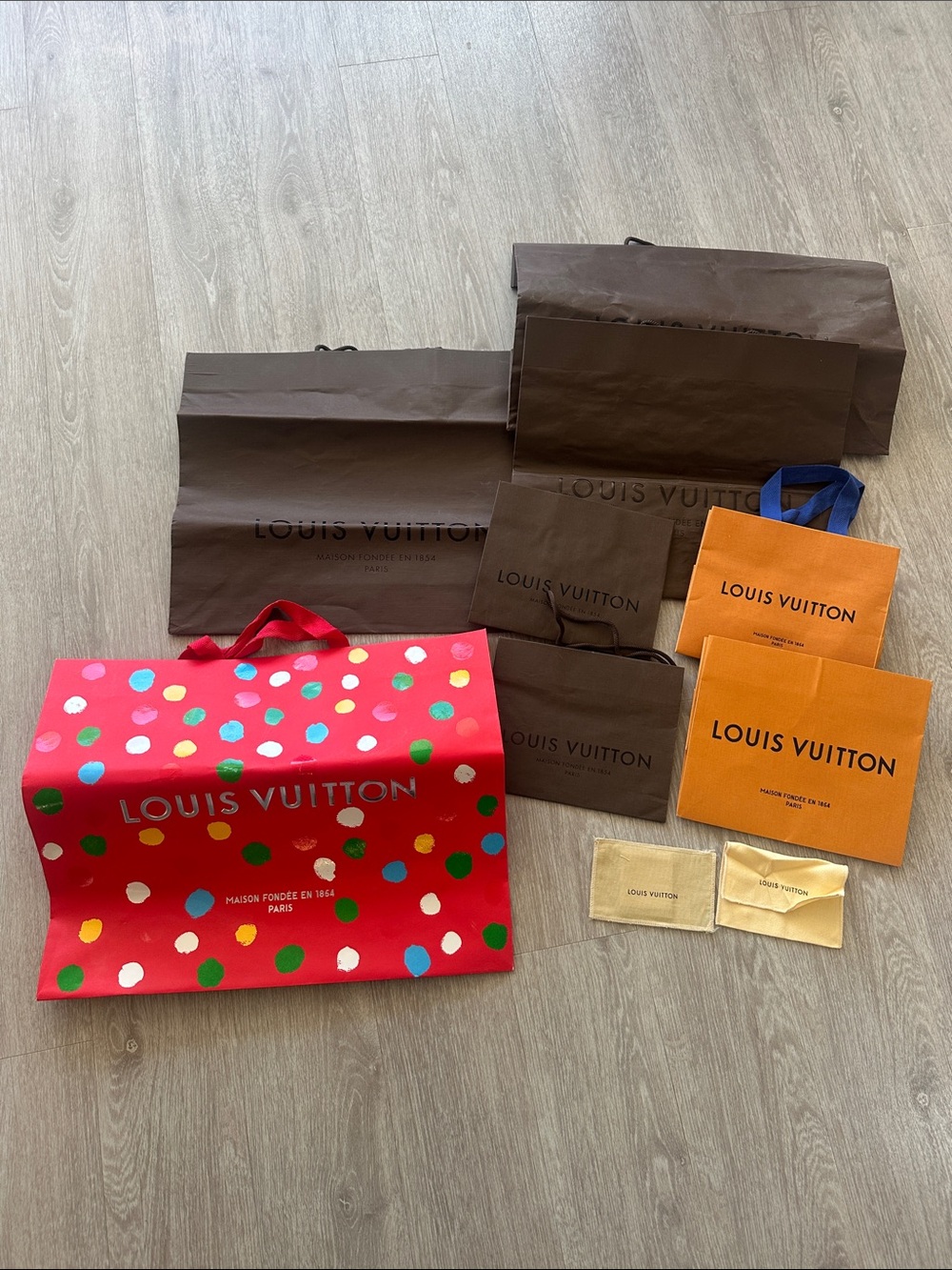 Louis Vuitton paper shopping bags